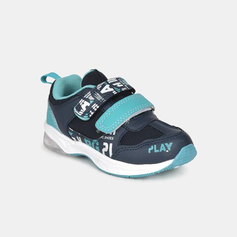 Bubblegummers navy printed sneaker shoes for kids
